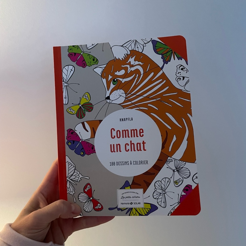 Cat theraputic coloring book and notebook